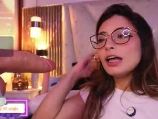 darkangelx_ cam girl loves shoves a glass dildo in her snatch