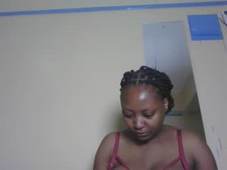 horny_nasty_baby african cam girl gets a huge portion of cum into her tight pussy