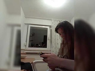 -covid-19- depraved brunette cam girl presents her pussy sodomized