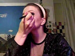 virgietaker depraved brunette cam girl presents her pussy sodomized